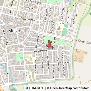 Mappa Via Mantova, 39/A, 20066 Melzo, Milano (Lombardia)