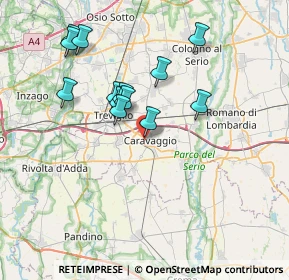 Mappa Via Cristoforo Ferrari, 24043 Caravaggio BG, Italia (6.70692)