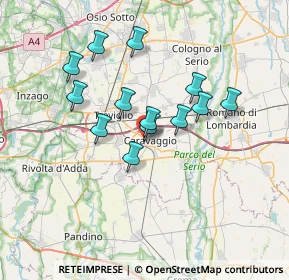 Mappa Via Cristoforo Ferrari, 24043 Caravaggio BG, Italia (5.75231)