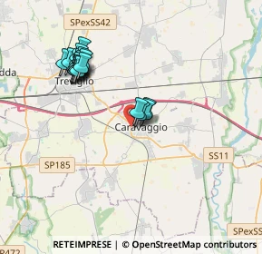 Mappa Via Cristoforo Ferrari, 24043 Caravaggio BG, Italia (3.60158)