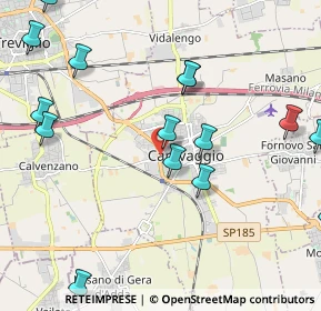 Mappa Via Cristoforo Ferrari, 24043 Caravaggio BG, Italia (2.56667)