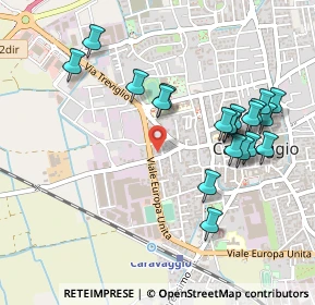 Mappa Via Cristoforo Ferrari, 24043 Caravaggio BG, Italia (0.5045)