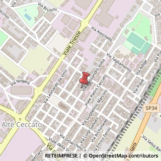 Mappa Via A. Volta, 45, 36075 Montecchio Maggiore, Vicenza (Veneto)