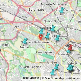 Mappa Via Sem Benelli, 20151 Milano MI, Italia (3.09467)