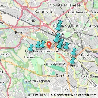 Mappa Via Sem Benelli, 20151 Milano MI, Italia (1.35)