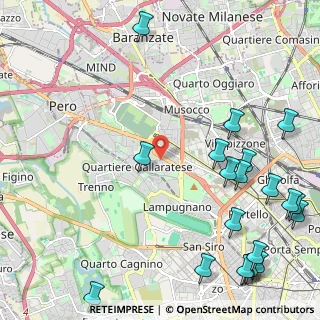Mappa Via Sem Benelli, 20151 Milano MI, Italia (3.1295)