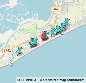 Mappa Via A. Bafile, 30016 Lido di Jesolo VE, Italia (1.215)