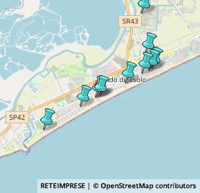 Mappa Via A. Bafile, 30016 Lido di Jesolo VE, Italia (2.38462)