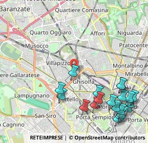 Mappa Via Francesco Ardissone, 20155 Milano MI, Italia (2.7645)