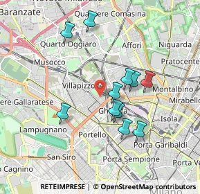Mappa Via Francesco Ardissone, 20155 Milano MI, Italia (1.60455)