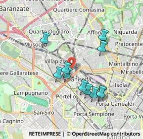 Mappa Via Francesco Ardissone, 20155 Milano MI, Italia (1.64455)