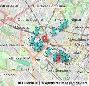 Mappa Via Francesco Ardissone, 20155 Milano MI, Italia (1.60938)