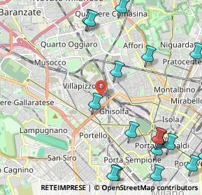 Mappa Via Francesco Ardissone, 20155 Milano MI, Italia (3.03833)