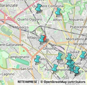 Mappa Via Francesco Ardissone, 20155 Milano MI, Italia (2.86571)