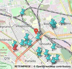 Mappa Via Francesco Ardissone, 20155 Milano MI, Italia (1.2205)