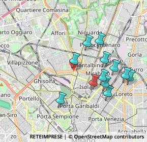 Mappa MM3 Maciachini, 20159 Milano MI, Italia (1.80417)