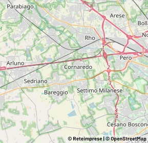 Mappa 20010 Cornaredo MI, Italia (6.8855)