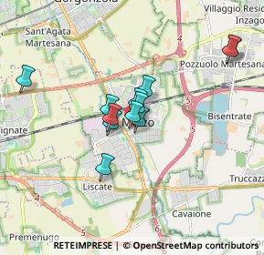 Mappa Via Martiri della Libertà, 20060 Pozzuolo Martesana MI, Italia (1.32167)