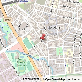 Mappa Via Lodi, 1/a, 20066 Melzo, Milano (Lombardia)