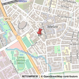 Mappa Via Fiume, 25, 20066 Melzo, Milano (Lombardia)