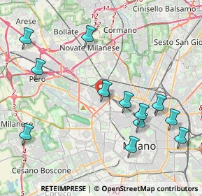 Mappa Via Giovanni Ambrogio de Predis, 20155 Milano MI, Italia (4.61917)