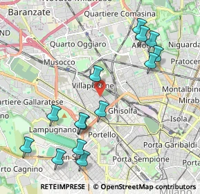 Mappa Via Giovanni Ambrogio de Predis, 20155 Milano MI, Italia (2.275)