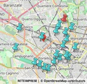 Mappa Via Giovanni Ambrogio de Predis, 20155 Milano MI, Italia (2.19)