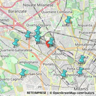 Mappa Via Giovanni Ambrogio de Predis, 20155 Milano MI, Italia (2.30909)