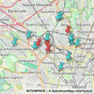 Mappa Via Bramantino, 20155 Milano MI, Italia (1.92643)