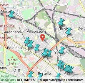 Mappa Via Giovanni Ambrogio de Predis, 20155 Milano MI, Italia (1.278)