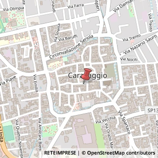 Mappa Via Vincenzo Moietta, 5, 24043 Caravaggio, Bergamo (Lombardia)