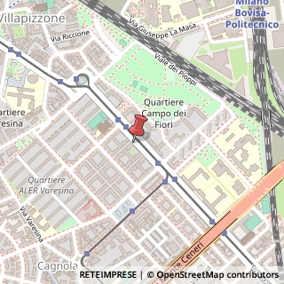 Mappa Via Mac Mahon, 109, 20155 Milano, Milano (Lombardia)