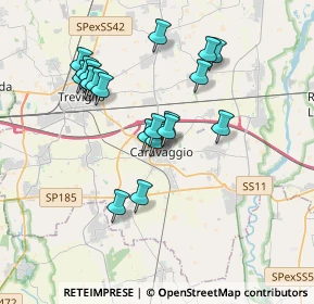 Mappa Via Fermo Stella, 24043 Caravaggio BG, Italia (3.315)