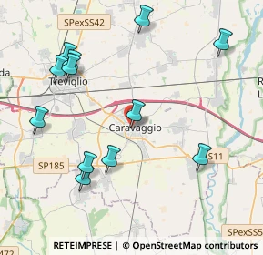 Mappa Via Fermo Stella, 24043 Caravaggio BG, Italia (4.565)