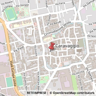 Mappa Via Fermo Stella, 27, 24043 Caravaggio, Bergamo (Lombardia)