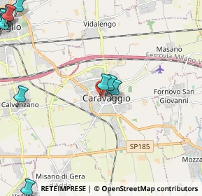 Mappa Via Fermo Stella, 24043 Caravaggio BG, Italia (3.30455)