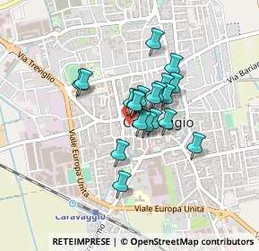Mappa Via Fermo Stella, 24043 Caravaggio BG, Italia (0.2755)