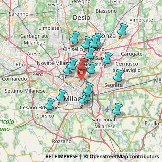 Mappa 20125 Milano MI, Italia (6.00611)
