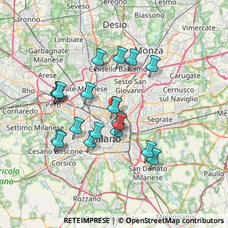 Mappa 20125 Milano MI, Italia (6.92316)
