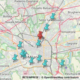 Mappa 20125 Milano MI, Italia (4.71333)