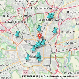 Mappa 20125 Milano MI, Italia (3.63333)