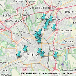 Mappa 20125 Milano MI, Italia (3.50667)