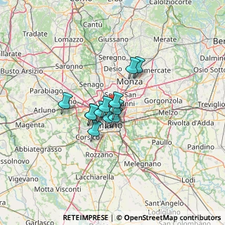 Mappa 20125 Milano MI, Italia (7.48333)