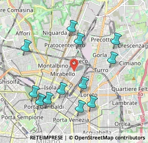Mappa 20125 Milano MI, Italia (2.12167)