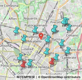 Mappa 20125 Milano MI, Italia (2.15235)