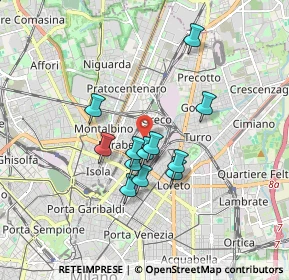 Mappa 20125 Milano MI, Italia (1.3775)