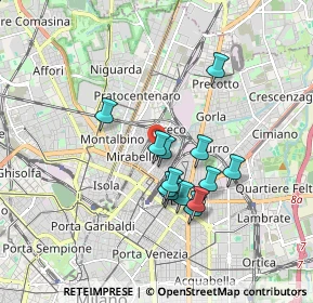 Mappa 20125 Milano MI, Italia (1.44231)