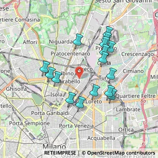 Mappa 20125 Milano MI, Italia (1.79938)