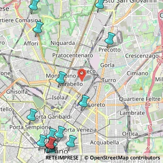 Mappa 20125 Milano MI, Italia (3.53438)