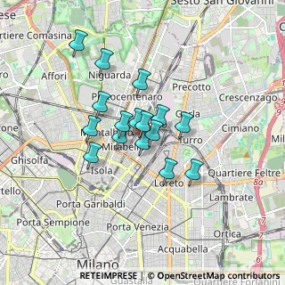 Mappa 20125 Milano MI, Italia (1.2375)